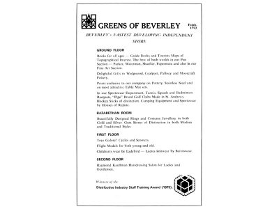 greens department store beverley