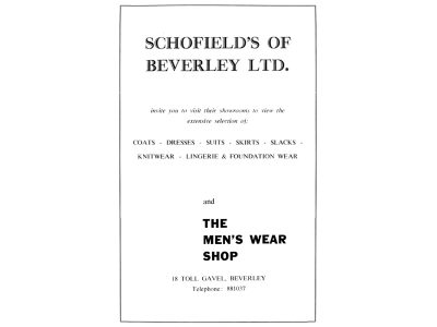 schofields clothes shop beverley